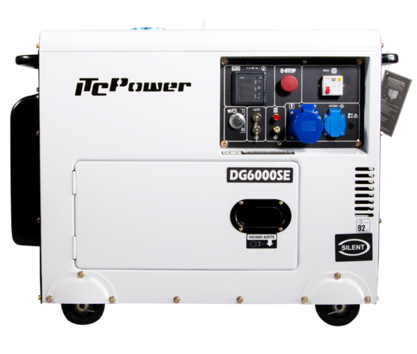 DG6000SE Generador Monofásico Insonorizado Diésel ITCPower 5,3KW