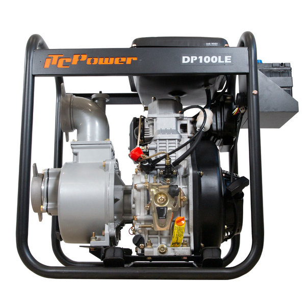 DP100LE Motobomba diesel 100mm arranque eléctrico ITCPower