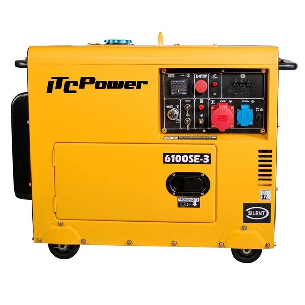 NT-6100SE-3 Generador Diésel Trifásico Insonorizado ITCPower