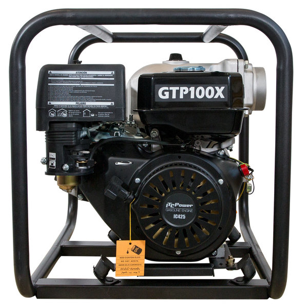 GTP100X Motobomba gasolina ITCPower aguas sucias